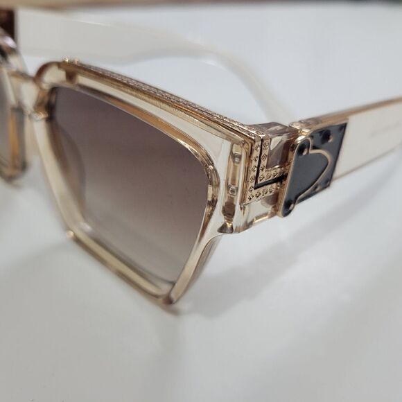 Stylish Transparent Frame Chunky Sunglasses - Picture 7 of 13
